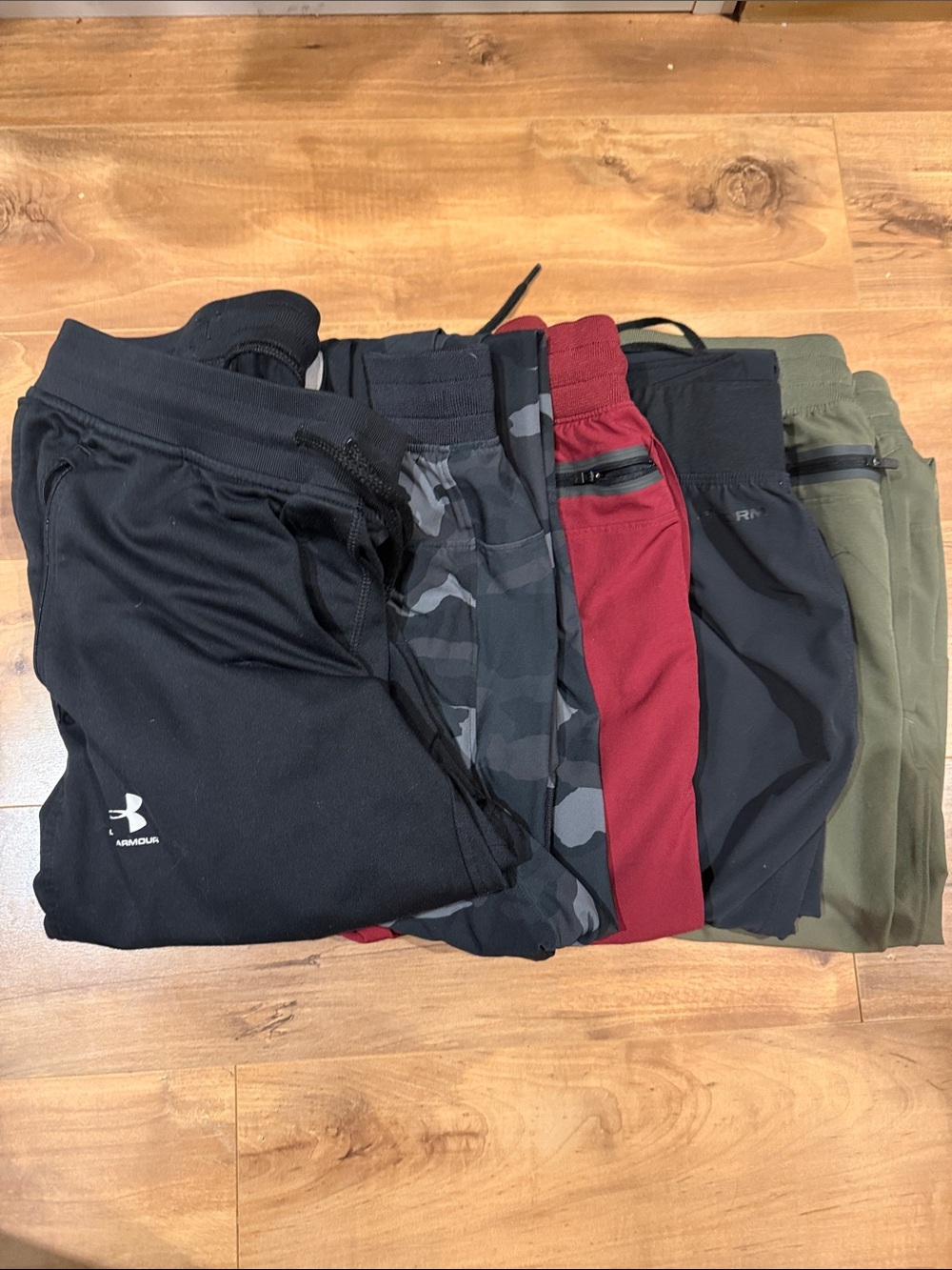 Under Armour Men’s ' Multi-Pack Jogger Pants in Black, Camouflage, Red & Olive